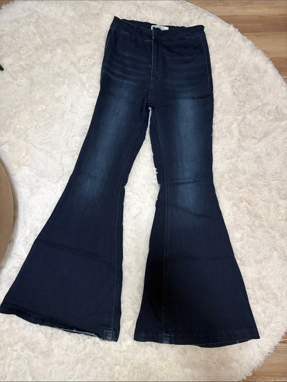 KanCan Dark Indigo High-Rise Flare Jeans